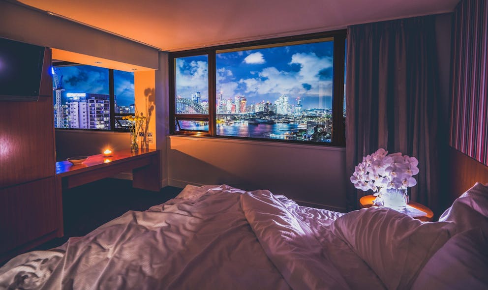 View Sydney room with night views